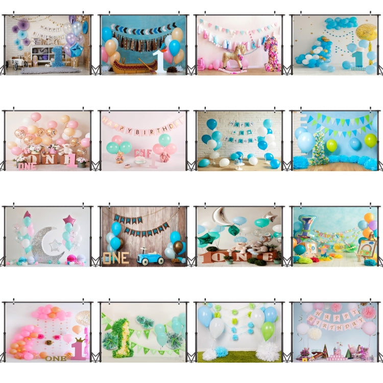 2.1m X 1.5m One Year Old Birthday Photography Background Party Decoration Hanging Cloth(587) - Birthday Party by PMC TechLife | Online Shopping South Africa | PMC TechLife | Buy Now Pay Later Mobicred