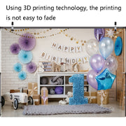 2.1m X 1.5m One Year Old Birthday Photography Background Party Decoration Hanging Cloth(578)