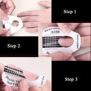 Thickened  300 PCS / Roll Symphony Laser Nail Extension Paper Holder Fish Shape Phototherapy Nail Extension Paper Holder