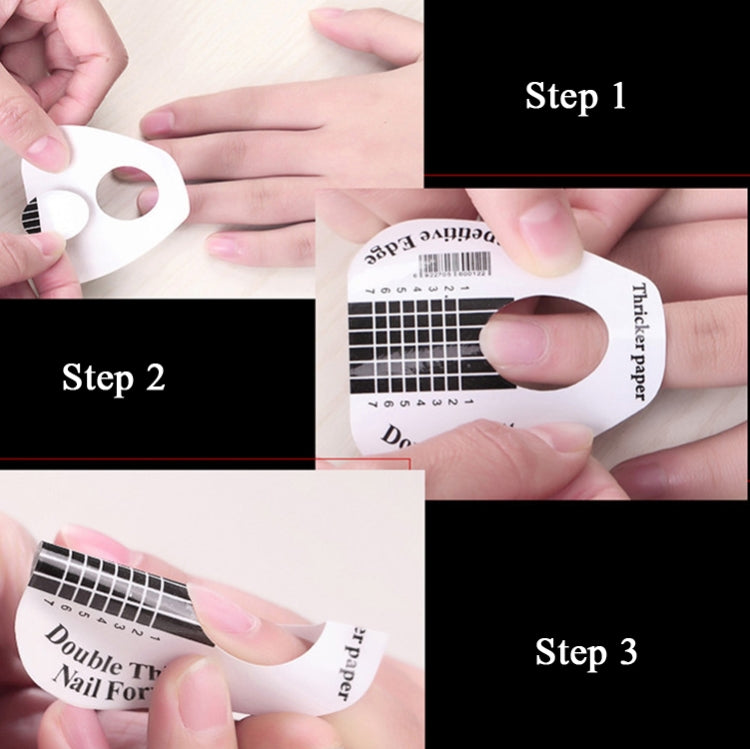Extended 100 PCS / Pack Symphony Laser Nail Extension Paper Holder Fish Shape Phototherapy Nail Extension Paper Holder