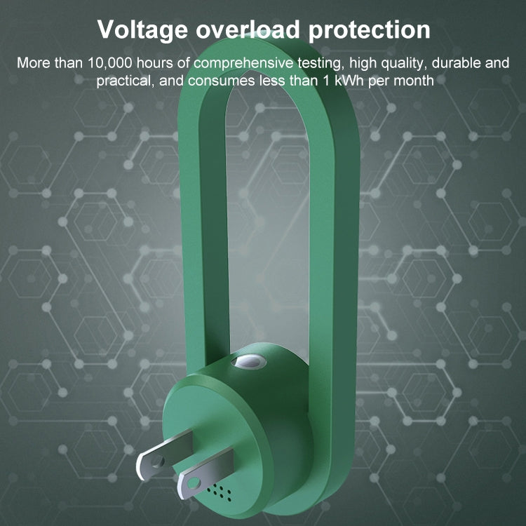 TS-06-13 Ultrasonic Mosquito Repellent Electronic Night Light Mosquito Repellent US Plug(Green) - Repellents by PMC TechLife | Online Shopping South Africa | PMC TechLife | Buy Now Pay Later Mobicred