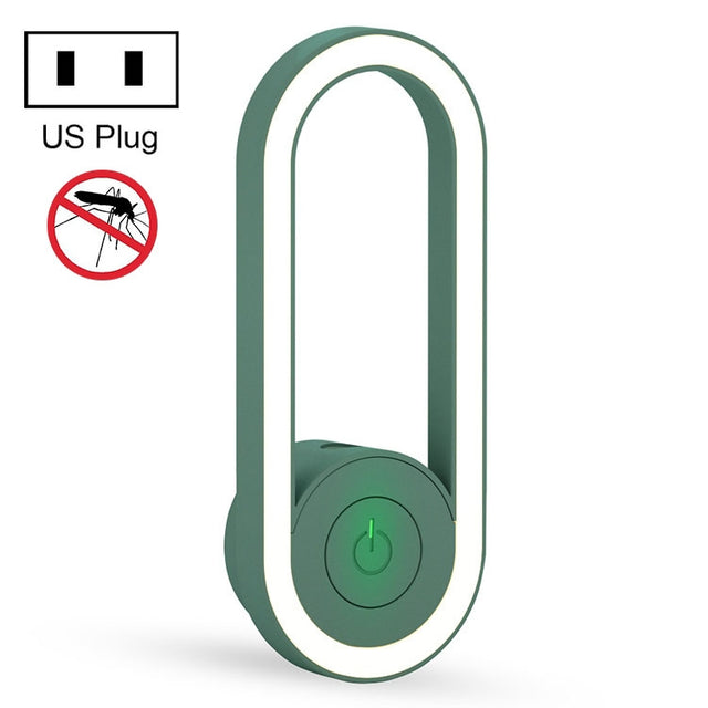 TS-06-13 Ultrasonic Mosquito Repellent Electronic Night Light Mosquito Repellent US Plug(Green)