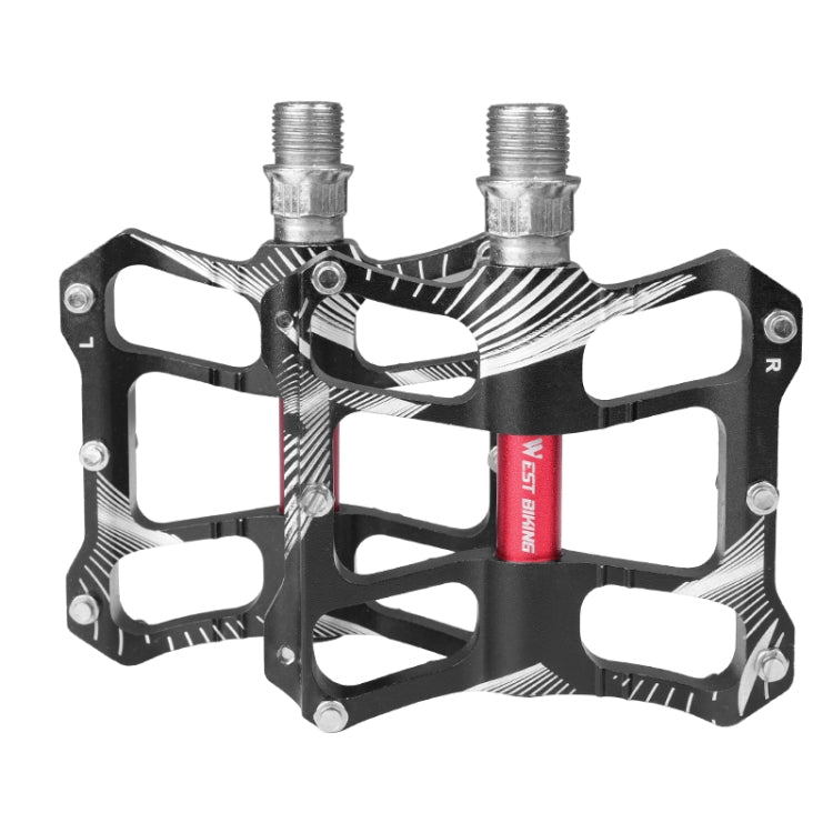 WEST BIKING YP0802080 Bicycle Aluminum Alloy Pedal Riding Foot Pedal Bicycle Accessories(Black) - free shipping - PMc TechLife - Order now!