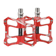 WEST BIKING YP0802080 Bicycle Aluminum Alloy Pedal Riding Foot Pedal Bicycle Accessories(Red) - Pedals by WEST BIKING | Online Shopping South Africa | PMc TechLife | Buy Now Pay Later Mobicred