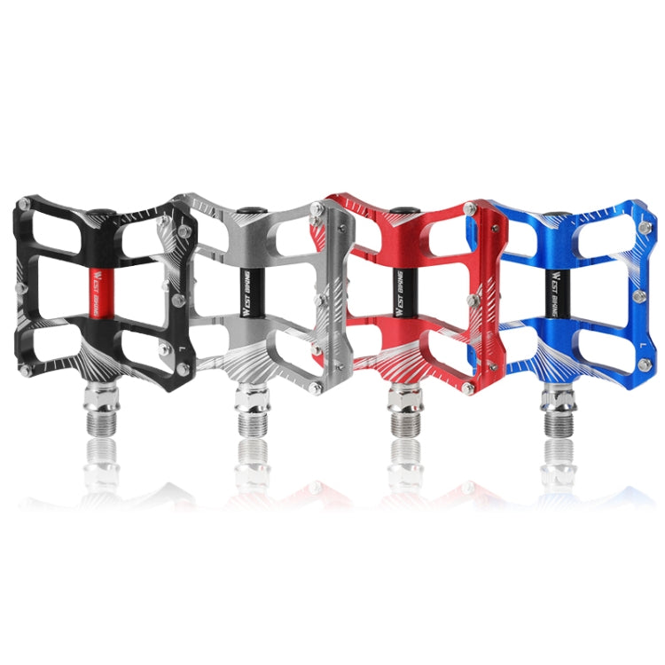 WEST BIKING YP0802080 Bicycle Aluminum Alloy Pedal Riding Foot Pedal Bicycle Accessories(Blue) - Pedals by WEST BIKING | Online Shopping South Africa | PMc TechLife | Buy Now Pay Later Mobicred