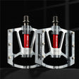 1pair WEST BIKING YP0802083 Mountain Bike Aluminum Alloy Pedal Lightweight Bearing Foot Pedal(Silver) - free shipping - PMc TechLife - Order now!