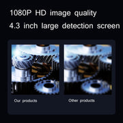 Industrial Dual-Lens Endoscope HD Handheld Screen Pipe Car Inspection Tool, Specification: Line Length 1m