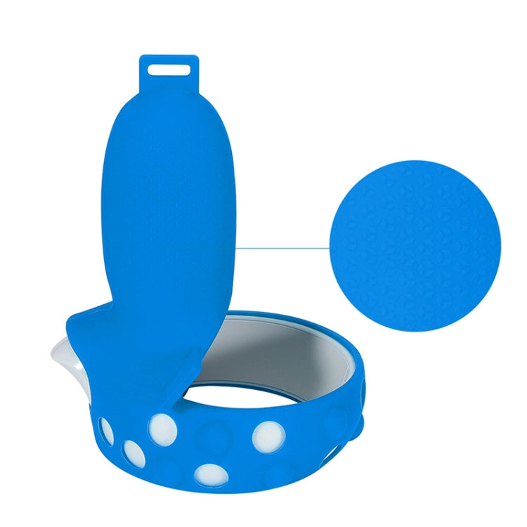 2 Sets GS092 Handle Controller Silicone Protective Cover Anti-Fall And Anti-Lost All-Inclusive Cover For Oculus Quest 2(Blue)