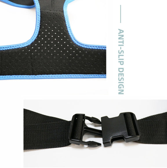 Disabled Wheelchair Anti-Tilting Elastic Fixing Belt(Black)