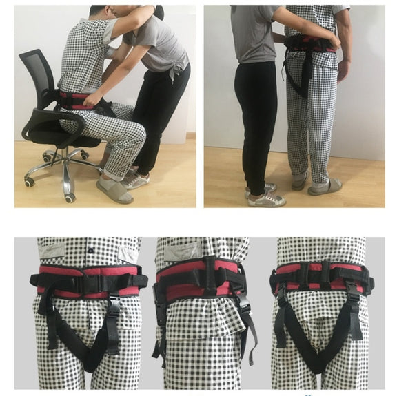 Adult Toddler Belt Anti-Fall Get Up And Shift Belt, Specification: L(Red Black)