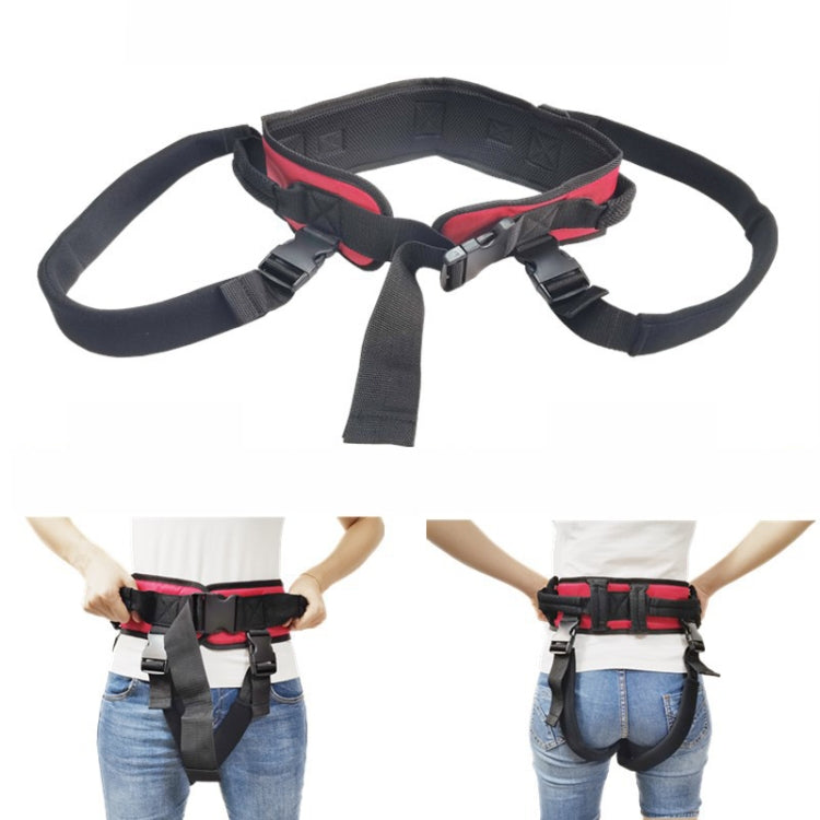 Adult Toddler Belt Anti-Fall Get Up And Shift Belt, Specification: XL(Red Black)