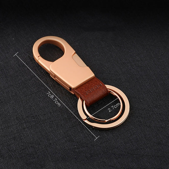 JOBON ZB-028YSK Car Keychain Men Waist Hangs Side Press Keychain(Golden)