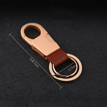 JOBON ZB-028YSK Car Keychain Men Waist Hangs Side Press Keychain(Brown Chrome) - free shipping - PMC Jewellery - Order now!