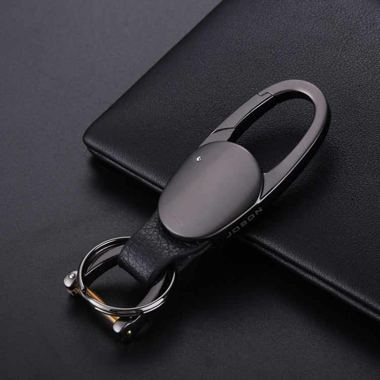 JOBON ZB-167A Horseshoe Car Keychain Men Metal Waist Hanging Keychain(Black) - Key Rings by JOBON | Online Shopping South Africa | PMC Jewellery | Buy Now Pay Later Mobicred