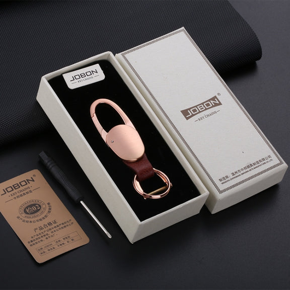 JOBON ZB-167A Horseshoe Car Keychain Men Metal Waist Hanging Keychain(Silver)