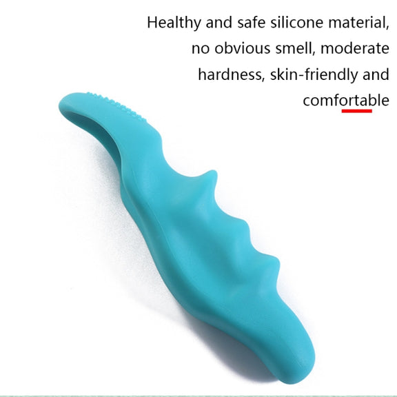 Silicone Thumb Bump Massager Muscle Relaxation Massage Fascia Device, Specification: Thumb Blue