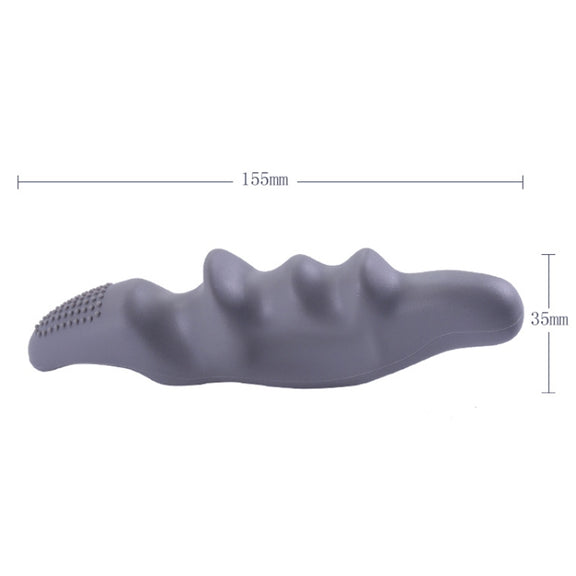 Silicone Thumb Bump Massager Muscle Relaxation Massage Fascia Device, Specification: Thumb Gray