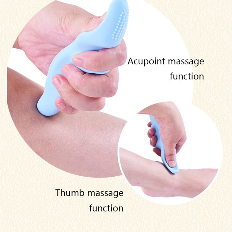 Silicone Thumb Bump Massager Muscle Relaxation Massage Fascia Device, Specification: Thumb Gray