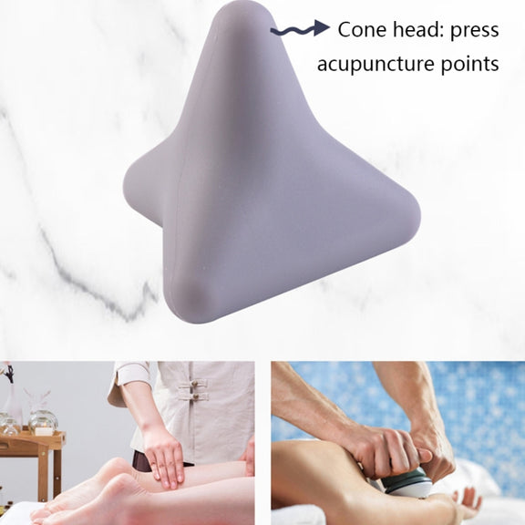 Silicone Thumb Bump Massager Muscle Relaxation Massage Fascia Device, Specification: Quadratic Pink