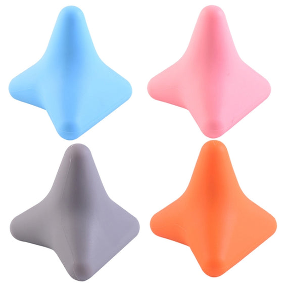 Silicone Thumb Bump Massager Muscle Relaxation Massage Fascia Device, Specification: Quadratic Orange