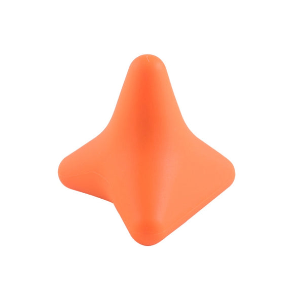 Silicone Thumb Bump Massager Muscle Relaxation Massage Fascia Device, Specification: Quadratic Orange