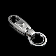 JOBON ZB-071 Men Waist Hang Keychain Simple Car Key Chain Pendant Keychain(Brown Chrome)