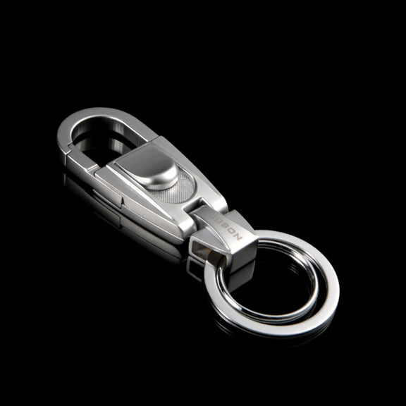 JOBON ZB-071 Men Waist Hang Keychain Simple Car Key Chain Pendant Keychain(Brown Chrome)