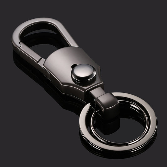 JOBON ZB-098 Car Keychain Men Waist Holding Key Pendant Ring(Black Nickel) - free shipping - PMC Jewellery - Order now!
