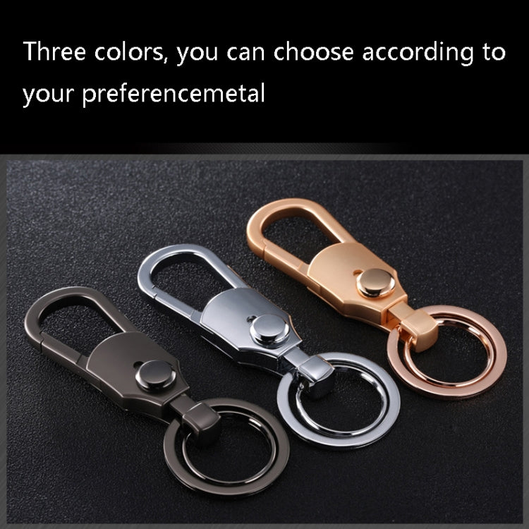 JOBON ZB-098 Car Keychain Men Waist Holding Key Pendant Ring(Black Nickel)