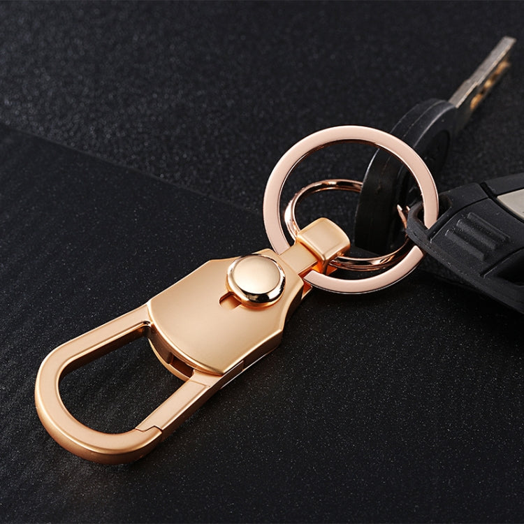 JOBON ZB-098 Car Keychain Men Waist Holding Key Pendant Ring(Brown Chrome)