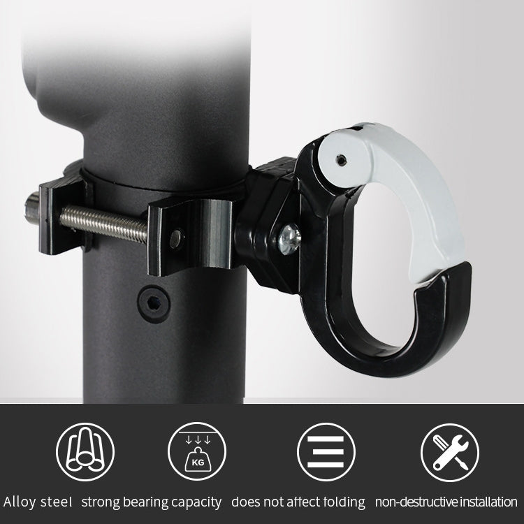 For Ninebot MAX G30 Scooter Accessories Aluminum Alloy Hook Rod Hook, Specification: Simple Model (Black) - Accessories & Parts by PMC TechLife | Online Shopping South Africa | PMC TechLife | Buy Now Pay Later Mobicred