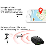 STR525 Electronic Dog Flow Measurement Early Warning Vehicle Automobile Detection Instrument Vehicle Speaker Support English / Russian Laser Radar