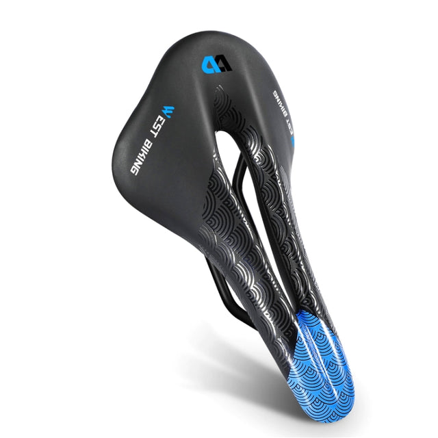 WEST BIKING YP0801117 Bike Cushion Riding Comfort Road Car Mountain Bike Seat Cushion Accessories, Size: Free Size(Black Blue)