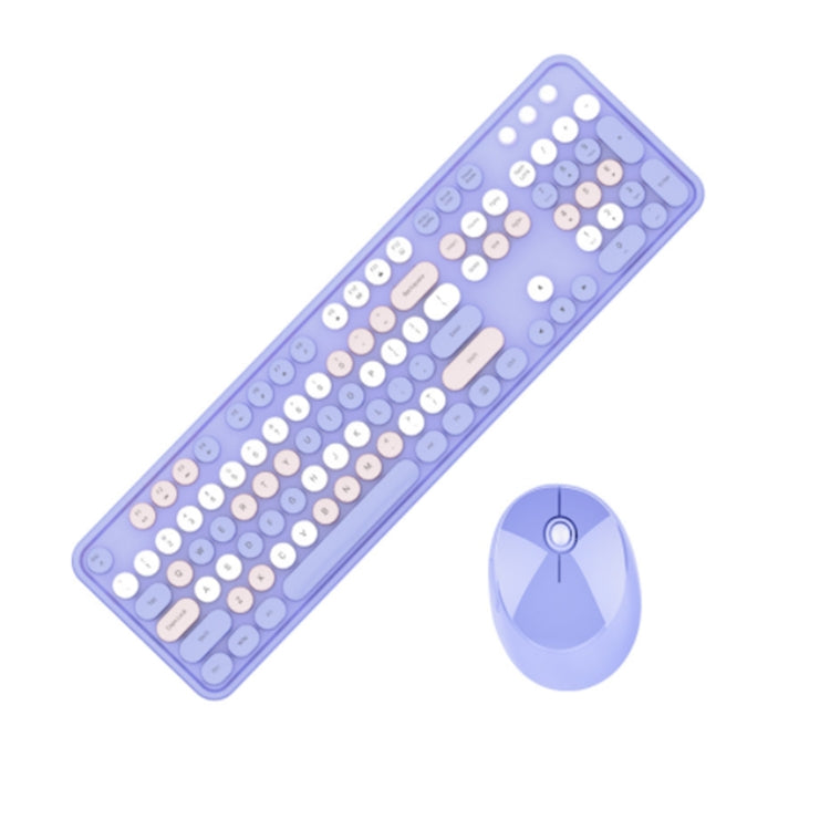 Mofii Sweet Wireless Keyboard And Mouse Set Girls Punk Keyboard Office Set, Colour: Purple Mixed Version - free shipping - PMC Jewellery - Order now!