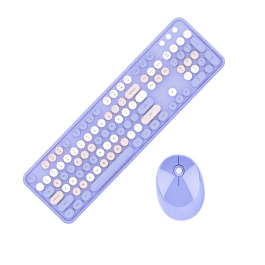 Mofii Sweet Wireless Keyboard And Mouse Set Girls Punk Keyboard Office Set, Colour: Purple Mixed Version - free shipping - PMC Jewellery - Order now!