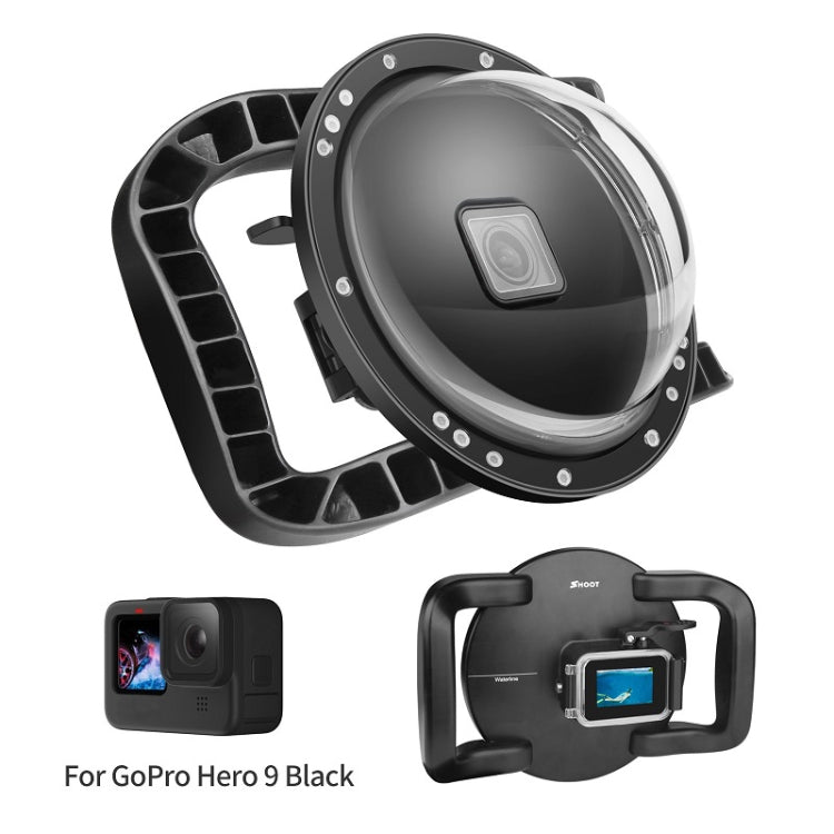SHOOT XTGP559 Dome Port Underwater Diving Camera Lens Transparent Cover Housing Case For GoPro HERO10 Black / HERO9 Black - free shipping - PMC Jewellery - Order now!