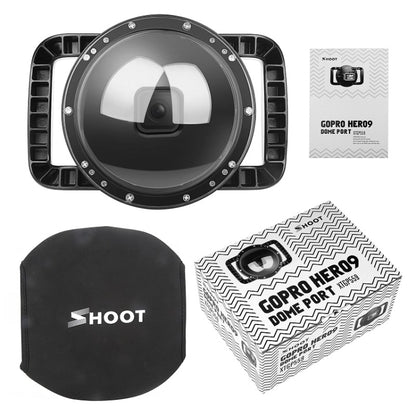 SHOOT XTGP559 Dome Port Underwater Diving Camera Lens Transparent Cover Housing Case For GoPro HERO10 Black / HERO9 Black - free shipping - PMC Jewellery - Order now!