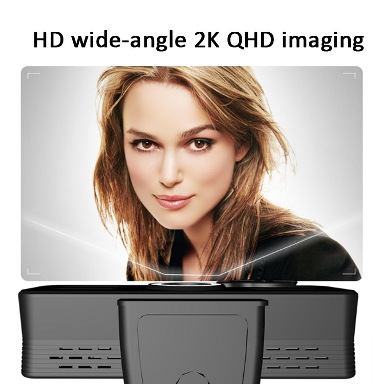 C580 1440P Network HD Live Broadcast Computer Camera Built-In Speaker