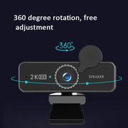 C580 1440P Network HD Live Broadcast Computer Camera Built-In Speaker