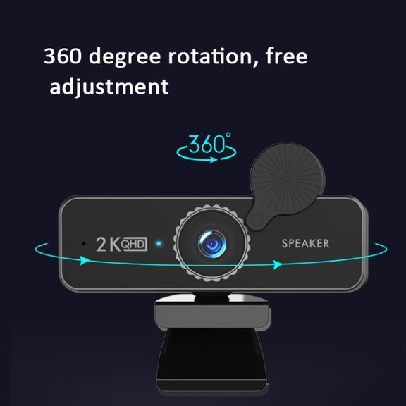 C580 1440P Network HD Live Broadcast Computer Camera Built-In Speaker