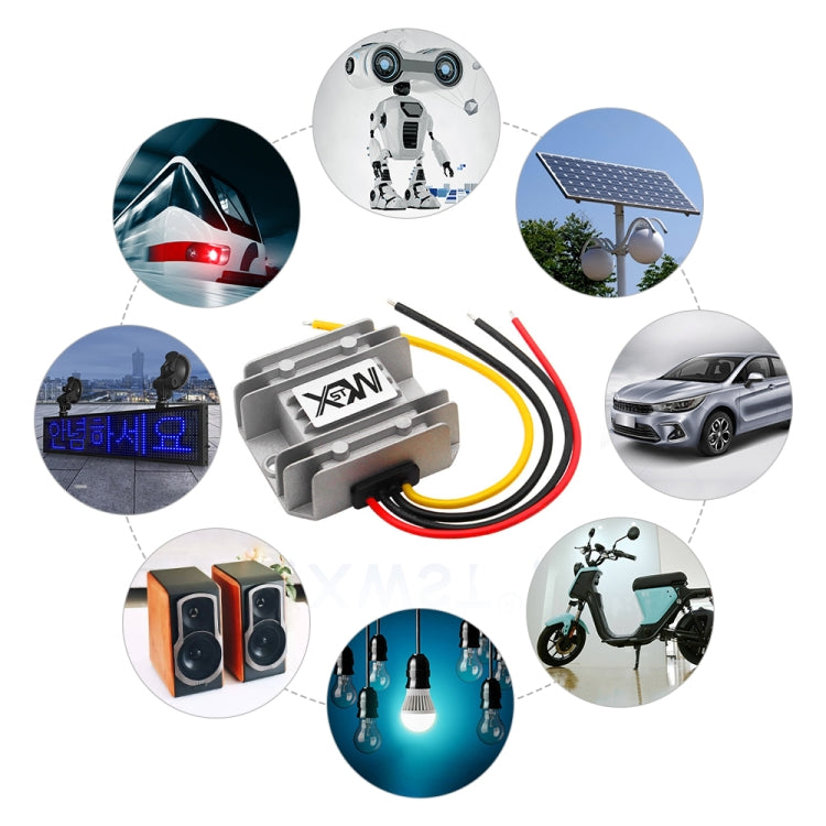 XWST DC 12/24V To 5V Converter Step-Down Vehicle Power Module, Specification: 12/24V To 5V 5A Medium Aluminum Shell -  by PMC Jewellery | Online Shopping South Africa | PMC Jewellery | Buy Now Pay Later Mobicred