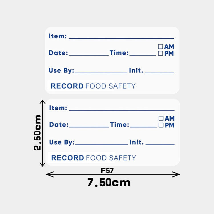 Food Date Sticker Label, Size: 7.5 x 2.5cm - Printer Paper & Stickers by PMC TechLife | Online Shopping South Africa | PMC TechLife
