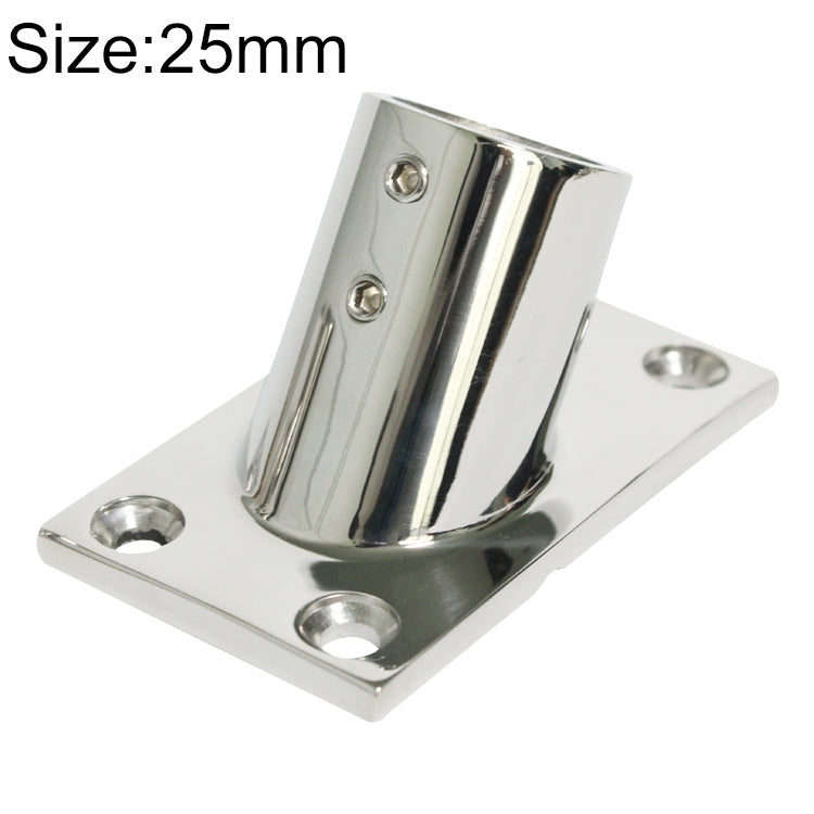 Thicken 316 Stainless Steel 60-Degree Square Tube Base Marine Boat Hardwares, Specifications: 25mm - Marine Accessories & Parts by PMC TechLife | Online Shopping South Africa | PMC TechLife | Buy Now Pay Later Mobicred