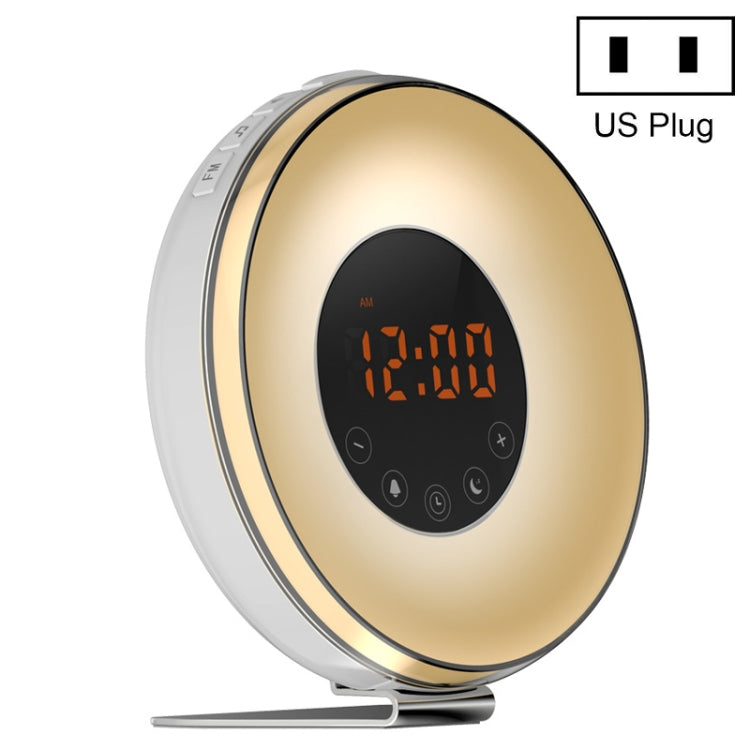 Simulated Sunrise And Sunset Sleep Light Alarm Clock with FM Radio(US Plug) - Alarm Clocks by PMc TechLife | Online Shopping South Africa | PMc TechLife | Buy Now Pay Later Mobicred