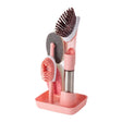 Kitchen Oil Dirty Pan Brush Can Add Detergent Sponge Brush Long Handle Cleaning Brush(Pink) - Cleaning Tools by PMc TechLife | Online Shopping South Africa | PMc TechLife | Buy Now Pay Later Mobicred