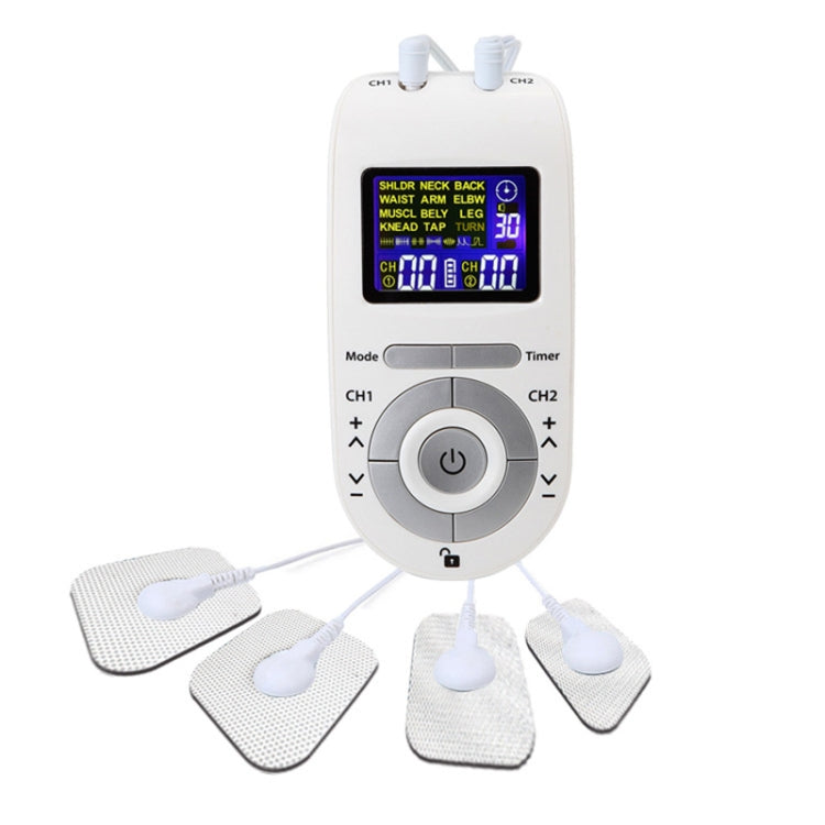 100B 12-mode Digital Meridian Physiotherapy Instrument Electronic Acupoint Pulse Acupuncture Massager, Specification: Battery Type(White) - Massage & Relaxation by PMC TechLife | Online Shopping South Africa | PMC TechLife