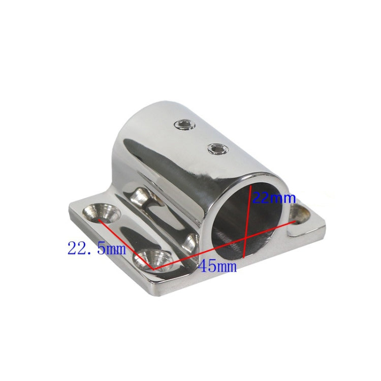 Stainless Steel Square Tube Seat Yacht Tube Seat Ship Accessories, Specification: 22mm 7/8inch - Marine Accessories & Parts by PMC TechLife | Online Shopping South Africa | PMC TechLife | Buy Now Pay Later Mobicred