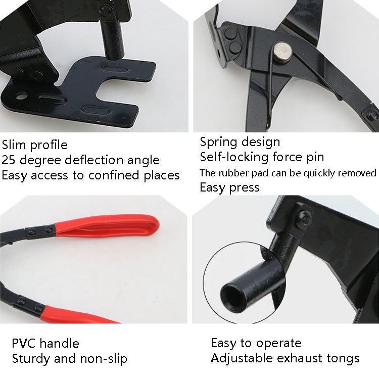 Car Exhaust Pipe Rubber Pad Removal Pliers - Hand Tool Sets by PMC TechLife | Online Shopping South Africa | PMC TechLife