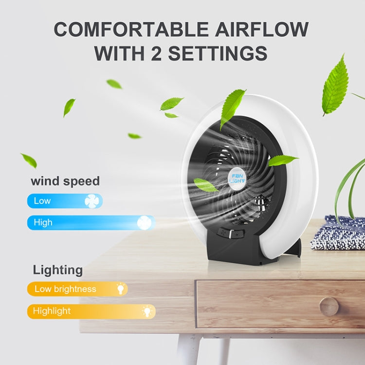 TW-8003 Outdoor Camping Light Rechargeable Camping Portable Fan(Black) - free shipping - PMc TechLife - Order now!