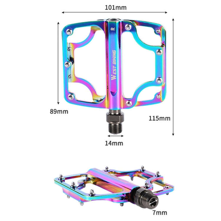 1 Pair WEST BIKING YP0802081 Mountain Road Bike Colorful Pedals(Colorful) - free shipping - PMc TechLife - Order now!